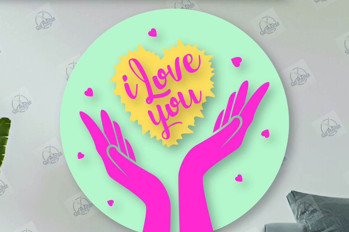 Intra απο ξύλο plywood 3mm-4mm πάχος – Στρογγυλές πινακίδες Αγίου Βαλεντίνου κοπής με λέιζερ Δίασταση  20x20 cm INTRAFABR-113719881