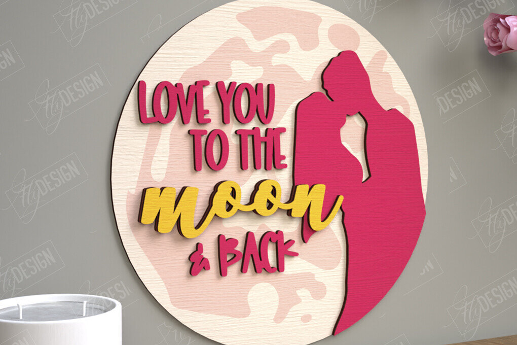 Intra απο ξύλο plywood 3mm-4mm πάχος – Στρογγυλά σημάδια του Αγίου Βαλεντίνου | Ρομαντικό δώρο Δίασταση  20x20 cm INTRAFABR-110185732