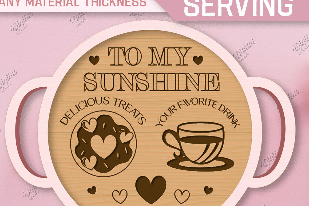 Intra απο ξύλο plywood 3mm-4mm πάχος – Δίσκος σερβιρίσματος του Αγίου Βαλεντίνου. Τρισδιάστατη Δίασταση  20x20 cm INTRAFABR-85845125