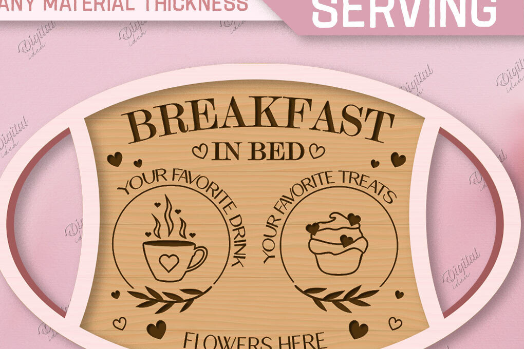 Intra απο ξύλο plywood 3mm-4mm πάχος – Δίσκος σερβιρίσματος του Αγίου Βαλεντίνου. Τρισδιάστατη Δίασταση  20x20 cm INTRAFABR-85845174