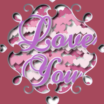 Intra απο ξύλο plywood 3mm-4mm πάχος – Πακέτο 3 σκιών για το Valentine's Shadow Box Δίασταση  20x20 cm INTRAFABR-24465697 - Image 2