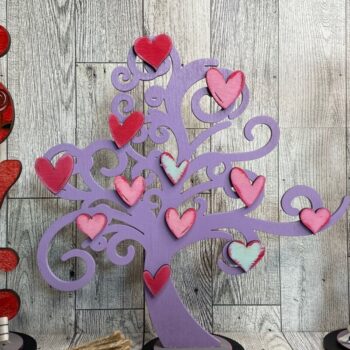 Intra απο ξύλο plywood 3mm-4mm πάχος – Πακέτο Valentines Shelf Sitter Laser Δίασταση  20x20 cm INTRAFABR-56579142 - Image 2