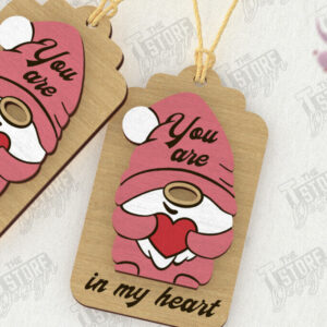 Intra απο ξύλο plywood 3mm-4mm πάχος – Ετικέτα του Αγίου Βαλεντίνου | Ετικέτα δώρου | Διακόσμηση δώρου Δίασταση 20x20 cm INTRAFABR-111310444