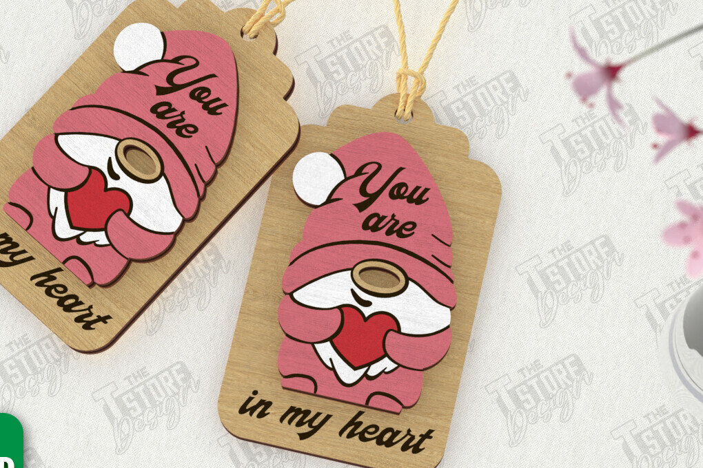 Intra απο ξύλο plywood 3mm-4mm πάχος – Ετικέτα του Αγίου Βαλεντίνου | Ετικέτα δώρου | Διακόσμηση δώρου Δίασταση  20x20 cm INTRAFABR-111310444