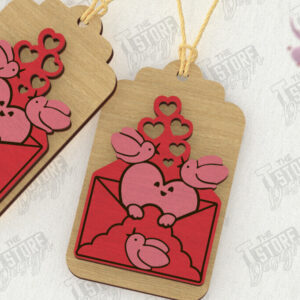 Intra απο ξύλο plywood 3mm-4mm πάχος – Ετικέτα του Αγίου Βαλεντίνου | Ετικέτα δώρου | Διακόσμηση δώρου Δίασταση 20x20 cm INTRAFABR-111310458