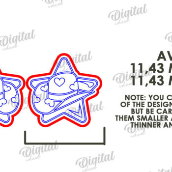 Intra απο ξύλο plywood 3mm-4mm πάχος – Σκουλαρίκια του Αγίου Βαλεντίνου με λέιζερ Δίασταση  5x5 cm INTRAFABR-112501724 - Image 2