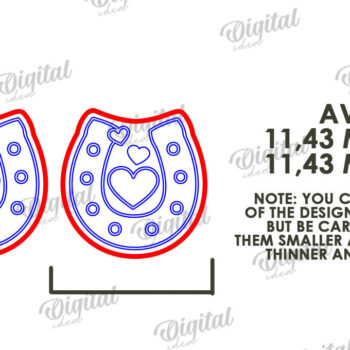 Intra απο ξύλο plywood 3mm-4mm πάχος – Σκουλαρίκια του Αγίου Βαλεντίνου με λέιζερ Δίασταση  5x5 cm INTRAFABR-112501591 - Image 2