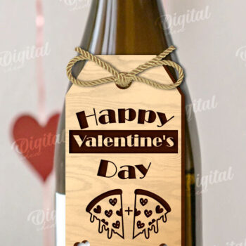 Intra απο ξύλο plywood 3mm-4mm πάχος – Μπουκάλι κρασιού Αγίου Βαλεντίνου Ετικέτες Πακέτο Δίασταση  20x20 cm INTRAFABR-111598749 - Image 7