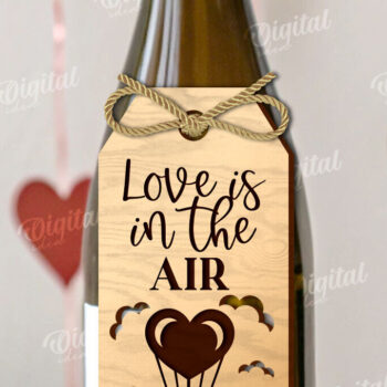 Intra απο ξύλο plywood 3mm-4mm πάχος – Μπουκάλι κρασιού Αγίου Βαλεντίνου Ετικέτες Πακέτο Δίασταση  20x20 cm INTRAFABR-111598749 - Image 10