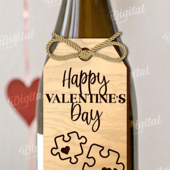 Intra απο ξύλο plywood 3mm-4mm πάχος – Μπουκάλι κρασιού Αγίου Βαλεντίνου Ετικέτες Πακέτο Δίασταση  20x20 cm INTRAFABR-111598749 - Image 11