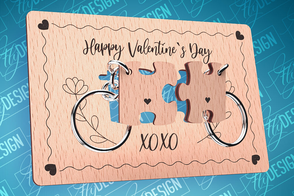 Intra απο ξύλο plywood 3mm-4mm πάχος – Ξύλινη κάρτα Αγίου Βαλεντίνου | CNC Δίασταση  20x20 cm INTRAFABR-87240315