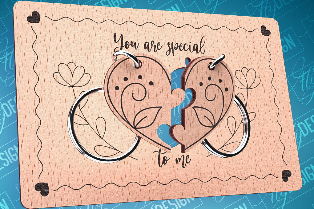 Intra απο ξύλο plywood 3mm-4mm πάχος – Ξύλινη κάρτα Αγίου Βαλεντίνου | CNC Δίασταση  20x20 cm INTRAFABR-87240452