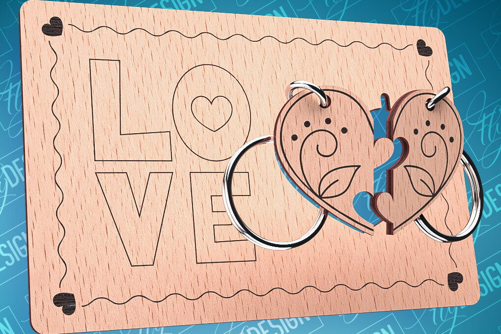 Intra απο ξύλο plywood 3mm-4mm πάχος – Ξύλινη κάρτα Αγίου Βαλεντίνου | CNC Δίασταση  20x20 cm INTRAFABR-87240465