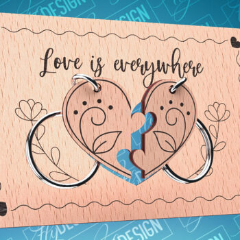 Intra απο ξύλο plywood 3mm-4mm πάχος – Ξύλινη κάρτα Αγίου Βαλεντίνου | CNC Δίασταση 20x20 cm INTRAFABR-87240499 - Image 9