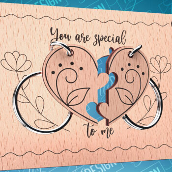 Intra απο ξύλο plywood 3mm-4mm πάχος – Ξύλινη κάρτα Αγίου Βαλεντίνου | CNC Δίασταση  20x20 cm INTRAFABR-87240499 - Image 11