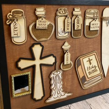 Intra απο ξύλο plywood 3mm-4mm πάχος – Vampire Hunter Kit Laser Δίασταση  20x20 cm INTRAFABR-50027103 - Image 2