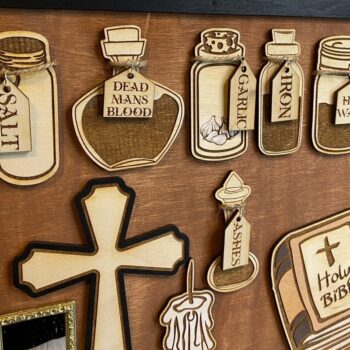 Intra απο ξύλο plywood 3mm-4mm πάχος – Vampire Hunter Kit Laser Δίασταση  20x20 cm INTRAFABR-50027103 - Image 3