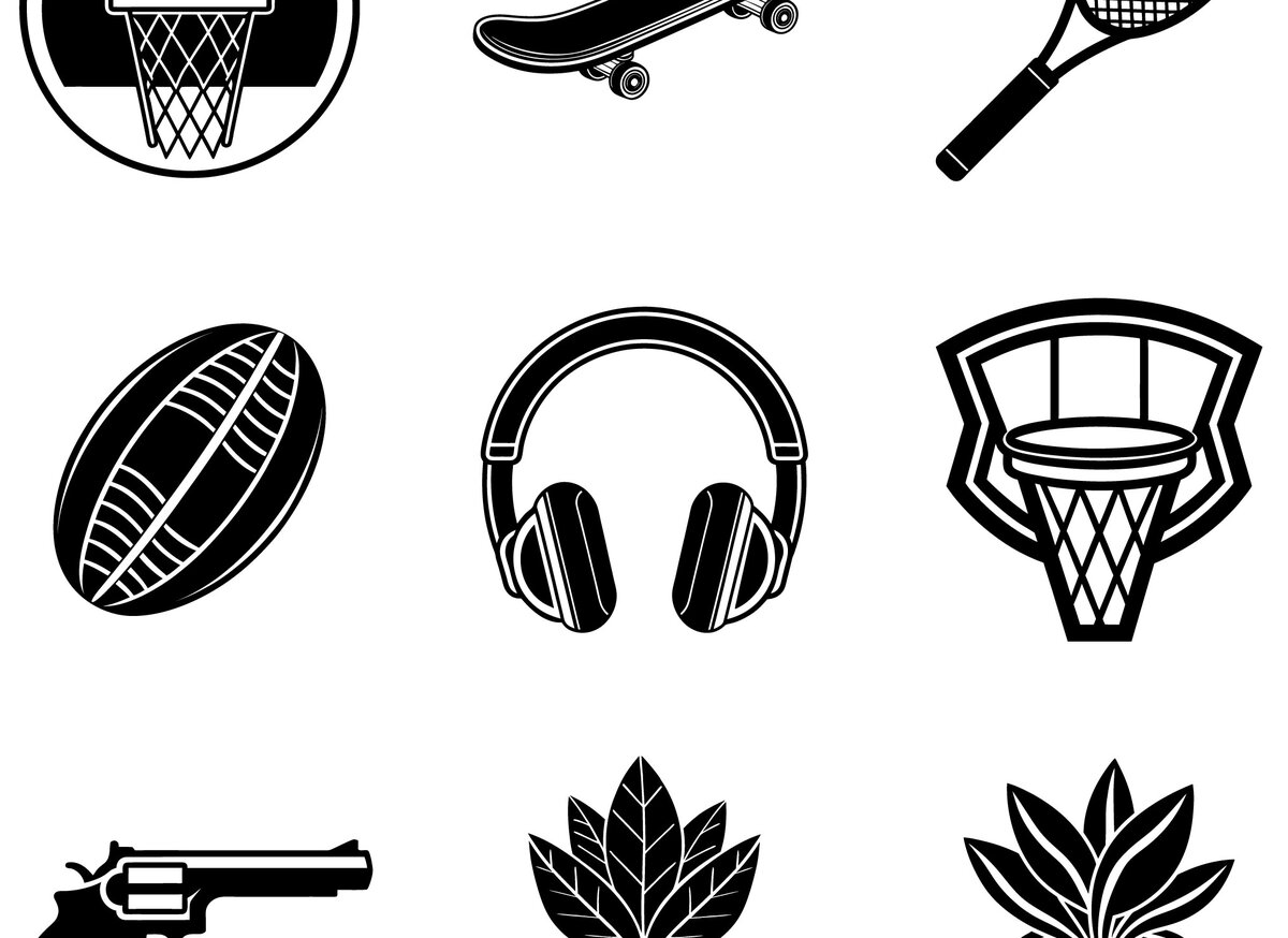 Intra απο ξύλο plywood 3mm-4mm πάχος – Διάφορα εικονίδια που αντιπροσωπεύουν τον αθλητισμό Δίασταση  20x20 cm INTRAFABR-105258802