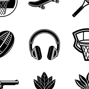 Intra απο ξύλο plywood 3mm-4mm πάχος – Διάφορα εικονίδια που αντιπροσωπεύουν τον αθλητισμό Δίασταση  20x20 cm INTRAFABR-105258802 - Image 3