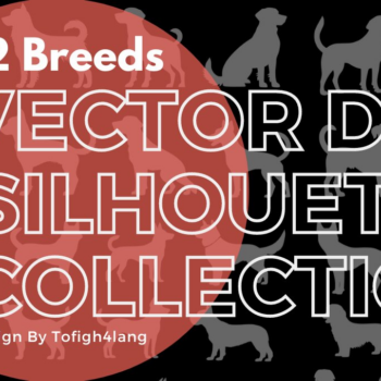 Intra απο ξύλο plywood 3mm-4mm πάχος – Vector Dog Silhouette Collection, Δίασταση  20x20 cm INTRAFABR-103210438 - Image 1