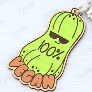 Intra απο ξύλο plywood 3mm-4mm πάχος – Πακέτο κοπής με λέιζερ Vegan μπρελόκ | CNC Δίασταση  5x5 cm INTRAFABR-120353751 - Image 3