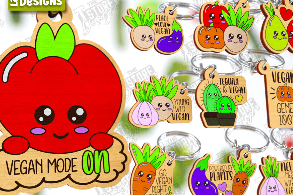 Intra απο ξύλο plywood 3mm-4mm πάχος – Vegan Μπρελόκ Bundle |Μπρελόκ Δίασταση  5x5 cm INTRAFABR-122878637