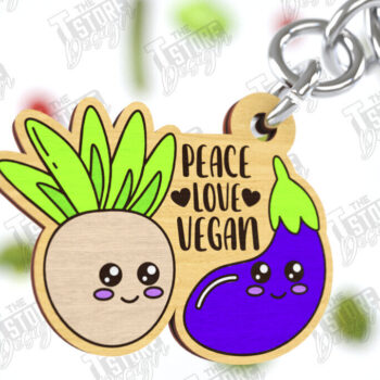 Intra απο ξύλο plywood 3mm-4mm πάχος – Vegan Κοπή Laser Μπρελόκ | Vegan μπρελόκ Δίασταση  5x5 cm INTRAFABR-122877979 - Image 1