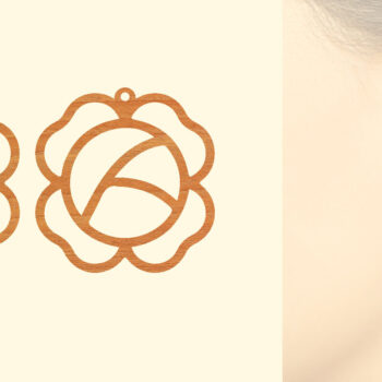 Intra απο ξύλο plywood 3mm-4mm πάχος – Σκουλαρίκια από φυτικό ξύλο με λέιζερ Δίασταση  5x5 cm INTRAFABR-97331127 - Image 1