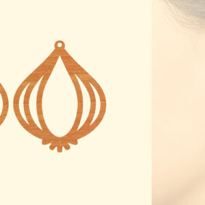 Intra απο ξύλο plywood 3mm-4mm πάχος – Σκουλαρίκια από φυτικό ξύλο με λέιζερ Δίασταση  5x5 cm INTRAFABR-97331164