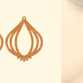 Intra απο ξύλο plywood 3mm-4mm πάχος – Σκουλαρίκια από φυτικό ξύλο με λέιζερ Δίασταση  5x5 cm INTRAFABR-97331164 - Image 1