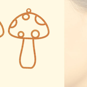 Intra απο ξύλο plywood 3mm-4mm πάχος – Σκουλαρίκια από φυτικό ξύλο με λέιζερ Δίασταση  5x5 cm INTRAFABR-97330904 - Image 1