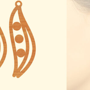 Intra απο ξύλο plywood 3mm-4mm πάχος – Σκουλαρίκια από φυτικό ξύλο με λέιζερ Δίασταση  5x5 cm INTRAFABR-97331044