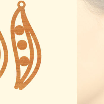 Intra απο ξύλο plywood 3mm-4mm πάχος – Σκουλαρίκια από φυτικό ξύλο με λέιζερ Δίασταση  5x5 cm INTRAFABR-97331044 - Image 1