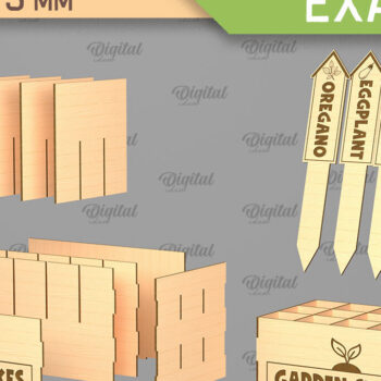 Intra απο ξύλο plywood 3mm-4mm πάχος – Λαχανικά Garden Stakes Δίασταση  20x20 cm INTRAFABR-93772569 - Image 2