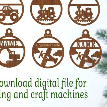 Intra απο ξύλο plywood 3mm-4mm πάχος – Χριστουγεννιάτικα στολίδια οχήματος, 10 Cut Δίασταση  20x20 cm INTRAFABR-76992195 - Image 3