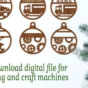 Intra απο ξύλο plywood 3mm-4mm πάχος – Χριστουγεννιάτικα στολίδια οχήματος, 10 Cut Δίασταση  20x20 cm INTRAFABR-76992195 - Image 4