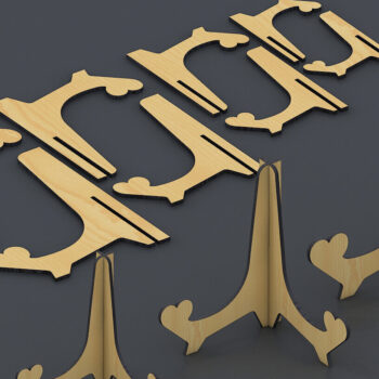 Intra απο ξύλο plywood 3mm-4mm πάχος – Ευέλικτες κλασικές βάσεις οθόνης Δίασταση  20x20 cm INTRAFABR-95612495 - Image 4