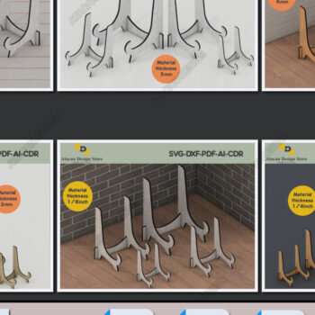 Intra απο ξύλο plywood 3mm-4mm πάχος – Πακέτο ευέλικτης βάσης Easel Display Δίασταση  20x20 cm INTRAFABR-95613228 - Image 1