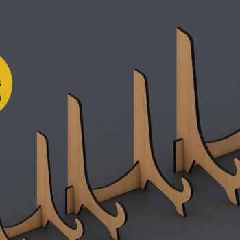 Intra απο ξύλο plywood 3mm-4mm πάχος – Πακέτο ευέλικτης βάσης Easel Display Δίασταση  20x20 cm INTRAFABR-95613228 - Image 2