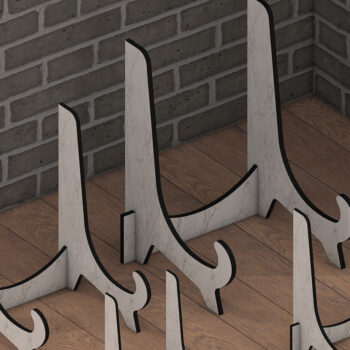 Intra απο ξύλο plywood 3mm-4mm πάχος – Πακέτο ευέλικτης βάσης Easel Display Δίασταση  20x20 cm INTRAFABR-95613228 - Image 3