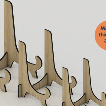 Intra απο ξύλο plywood 3mm-4mm πάχος – Πακέτο ευέλικτης βάσης Easel Display Δίασταση  20x20 cm INTRAFABR-95613228 - Image 4