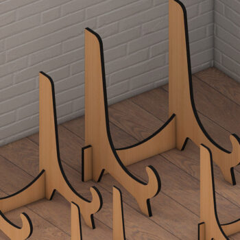 Intra απο ξύλο plywood 3mm-4mm πάχος – Πακέτο ευέλικτης βάσης Easel Display Δίασταση  20x20 cm INTRAFABR-95613228 - Image 7