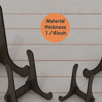 Intra απο ξύλο plywood 3mm-4mm πάχος – Ευέλικτο αρχείο Laser Stand Easel Display Δίασταση  20x20 cm INTRAFABR-95436256 - Image 2