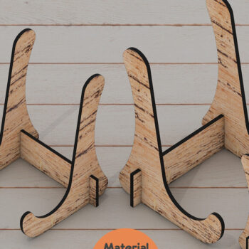 Intra απο ξύλο plywood 3mm-4mm πάχος – Ευέλικτο αρχείο Laser Stand Easel Display Δίασταση  20x20 cm INTRAFABR-95436256 - Image 6