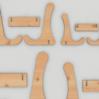 Intra απο ξύλο plywood 3mm-4mm πάχος – Ευέλικτο αρχείο Laser Stand Easel Display Δίασταση  20x20 cm INTRAFABR-95436256 - Image 7