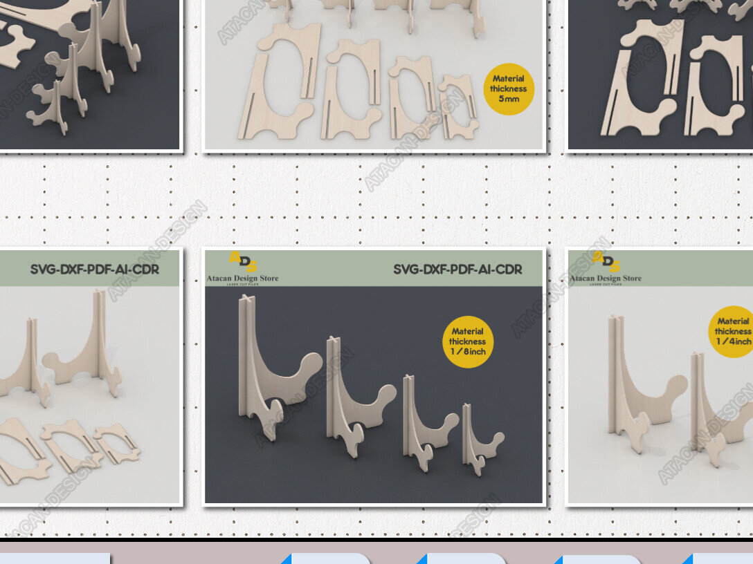 Intra απο ξύλο plywood 3mm-4mm πάχος – Ευέλικτο Easel Stand FilesBu Δίασταση  20x20 cm INTRAFABR-95435683