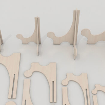 Intra απο ξύλο plywood 3mm-4mm πάχος – Ευέλικτο Easel Stand FilesBu Δίασταση  20x20 cm INTRAFABR-95435683 - Image 3