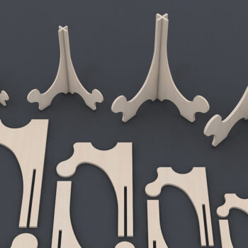Intra απο ξύλο plywood 3mm-4mm πάχος – Ευέλικτο Easel Stand FilesBu Δίασταση  20x20 cm INTRAFABR-95435683 - Image 4