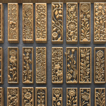 Intra απο ξύλο plywood 3mm-4mm πάχος – Αρχεία κάθετου πίνακα λουλουδιών Δίασταση  20x20 cm INTRAFABR-124782493 - Image 1