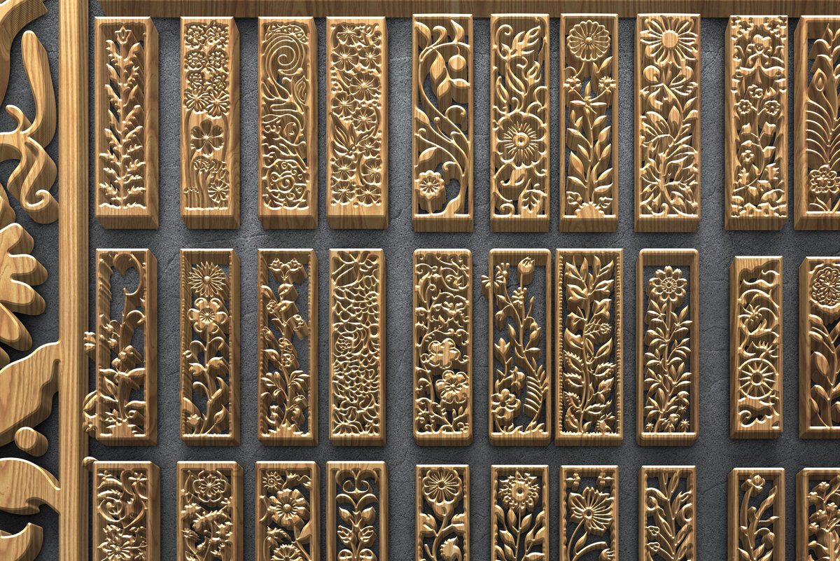 Intra απο ξύλο plywood 3mm-4mm πάχος – Αρχεία κάθετου πίνακα λουλουδιών Δίασταση  20x20 cm INTRAFABR-124782493